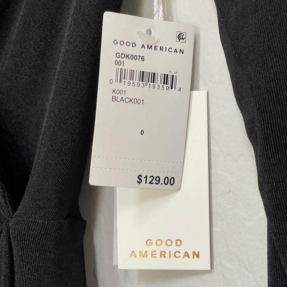 Good American SHIMMER WRAP DRESS size 0 xsmall - Picture 7 of 13